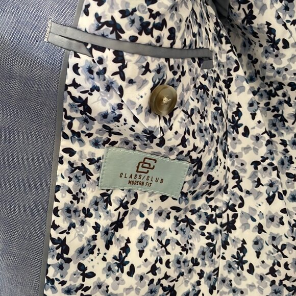 Class Club 2 piece light blue suit - jacket coat & pants Boys Size 8 - Picture 4 of 16